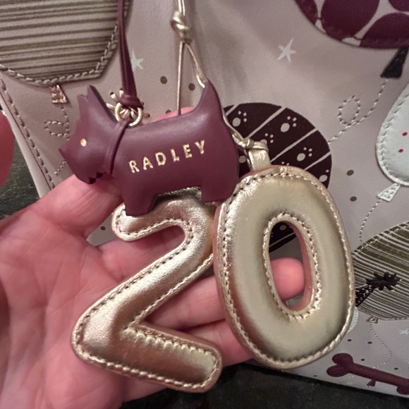 Radley London "20th Anniversary" Limited Edition Leather Satchel Crossbody Strap - Picture 5 of 16